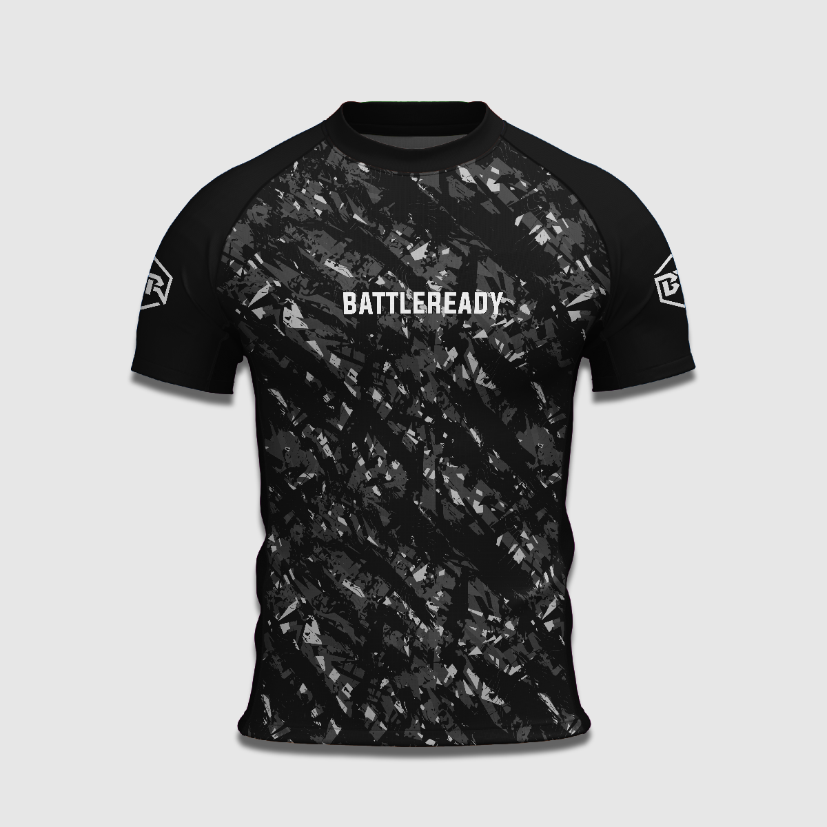 Black Vortex Rash Guard - BattleReady Fightwear
