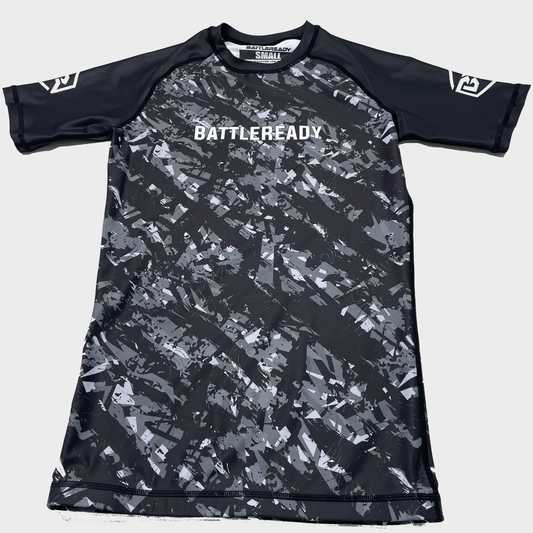 Black Vortex Rash Guard - BattleReady Fightwear