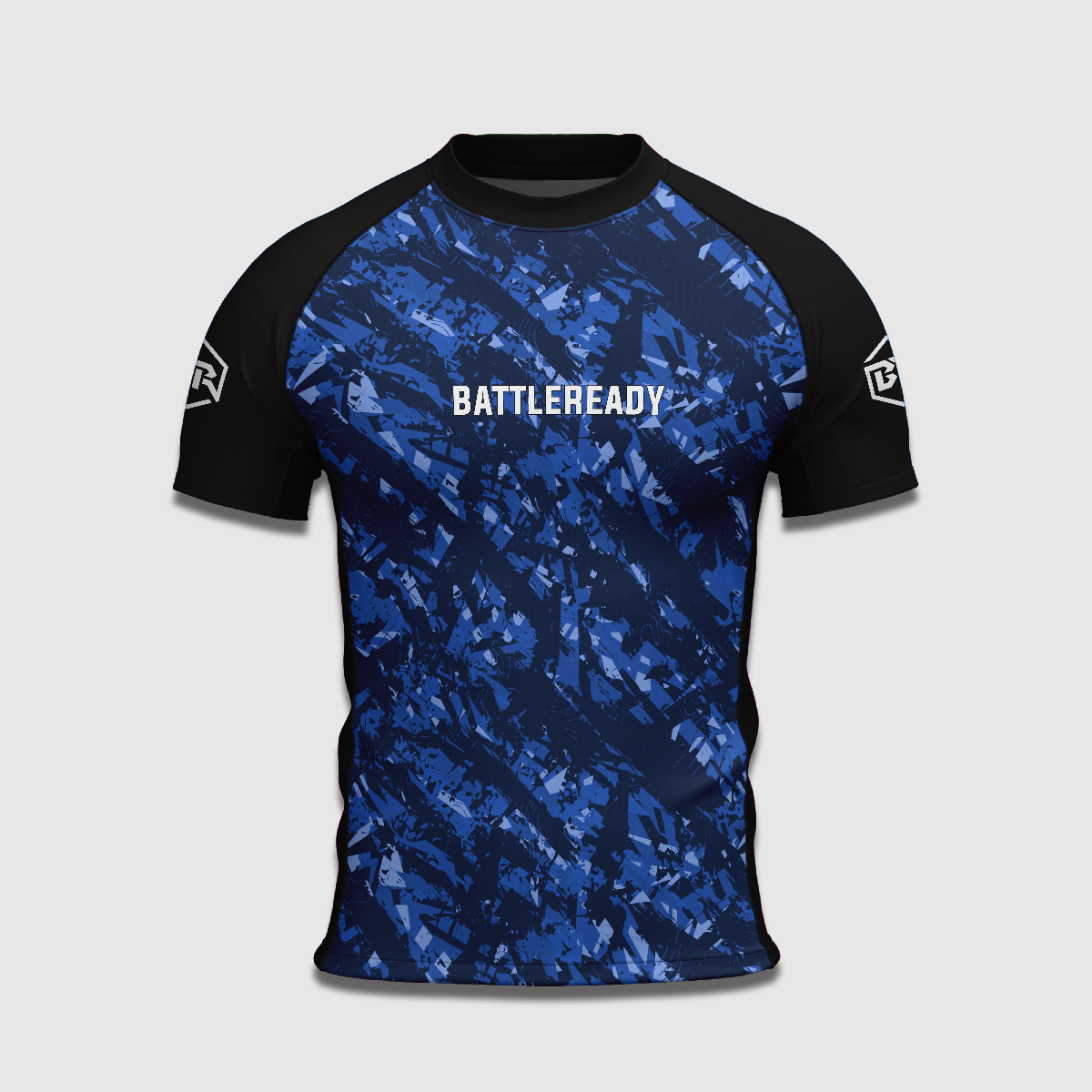 Blue Vortex Rash Guard - BattleReady Fightwear