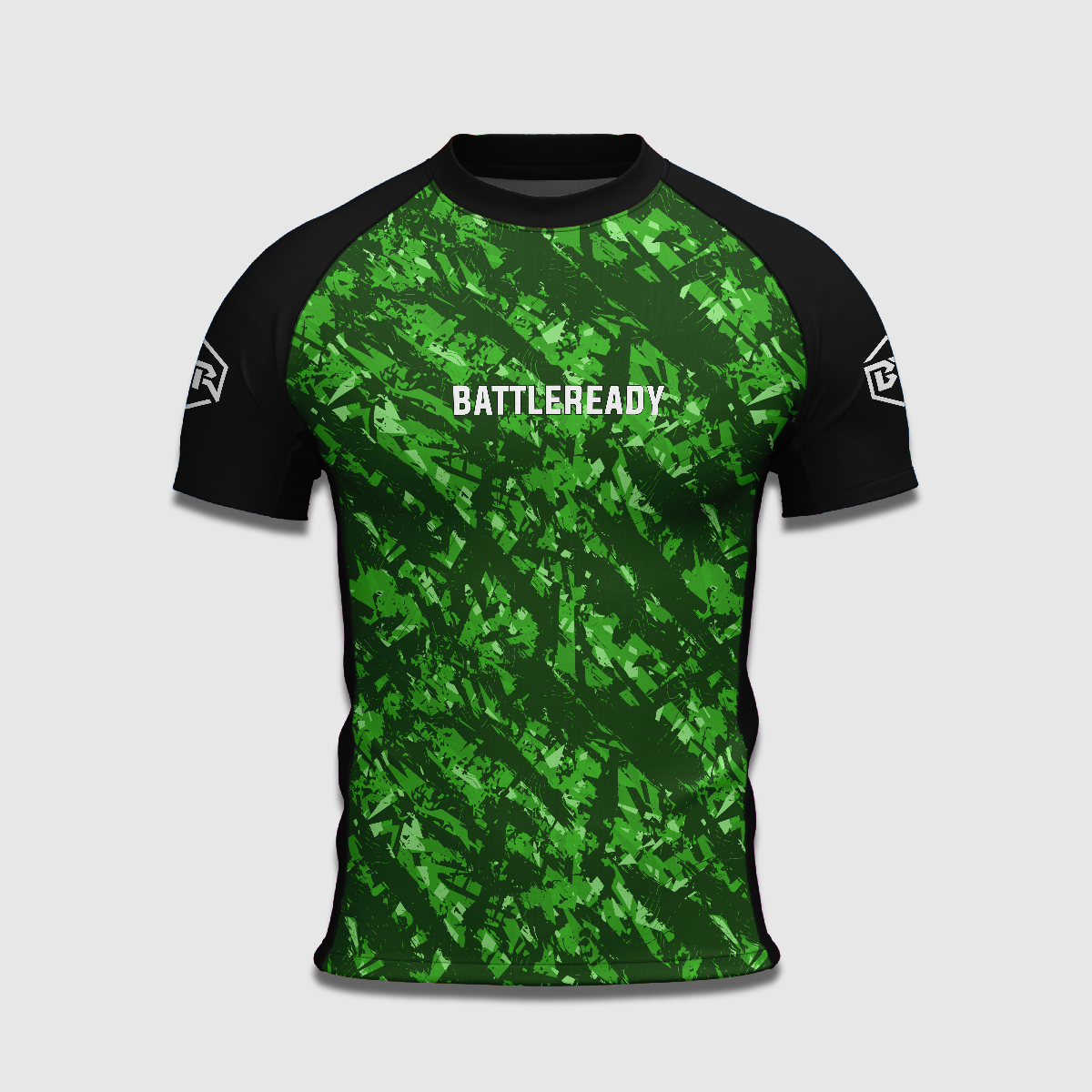 Green Vortex Rash Guard - BattleReady Fightwear