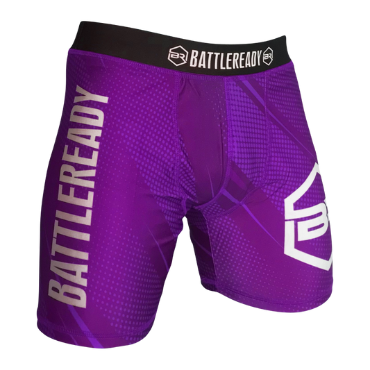 Vale Tudo MMA Compression Fight Shorts - Purple