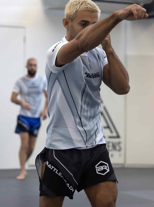 Black High Split MMA Gladiator Shorts Ufc
