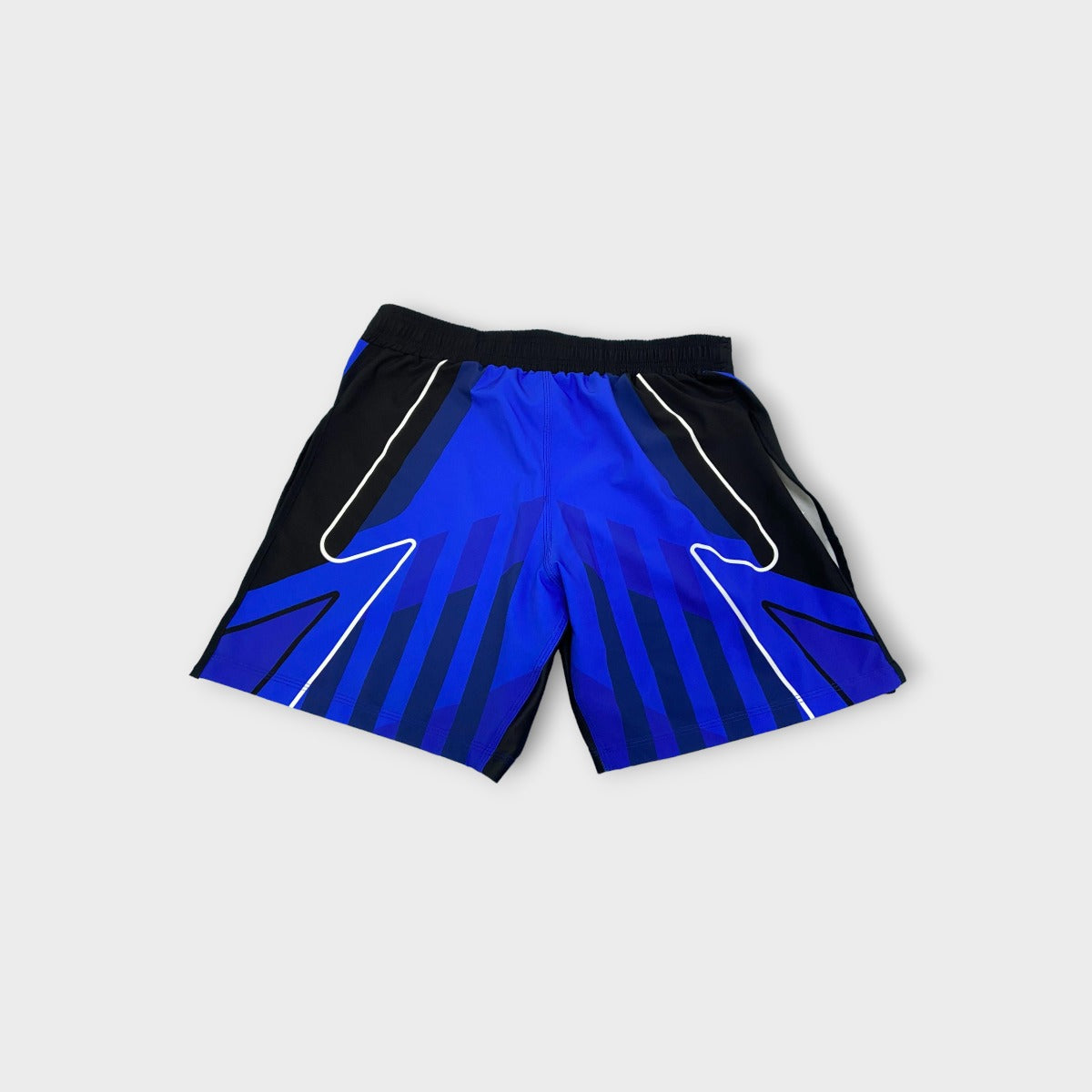 Blue High Split MMA Shorts