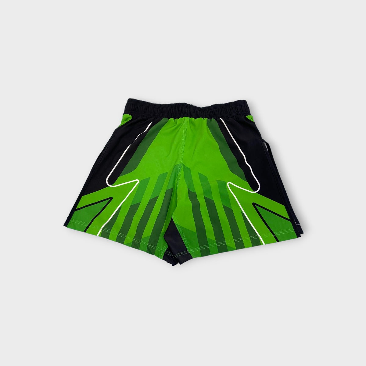 Green High Split MMA Shorts