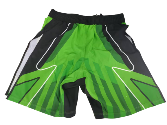 Green High Split MMA Shorts