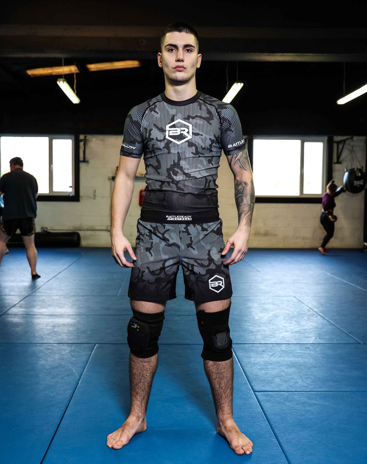 Black Camo MMA BJJ Shorts