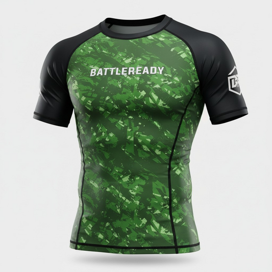 Green Vortex Rash Guard