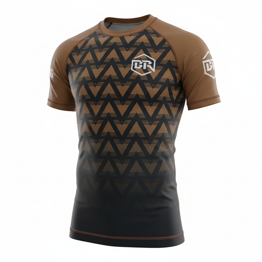 Brown Ranked BJJ Rash guard