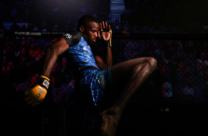 Blue High Split Shorts V2