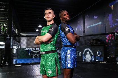 Blue High Split Shorts V2