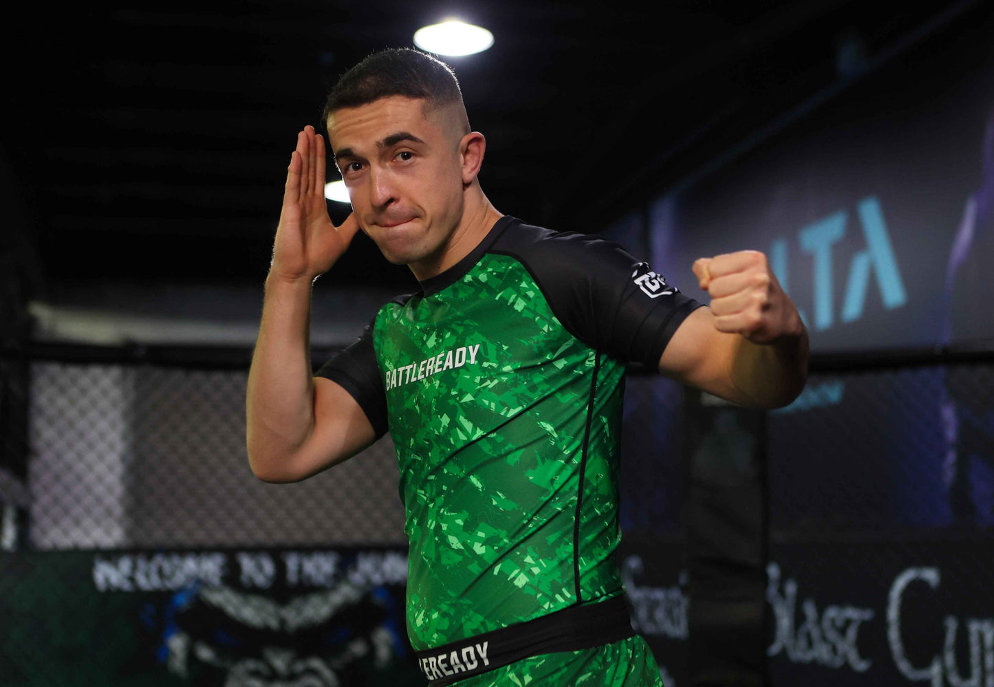 Green Vortex Rash Guard