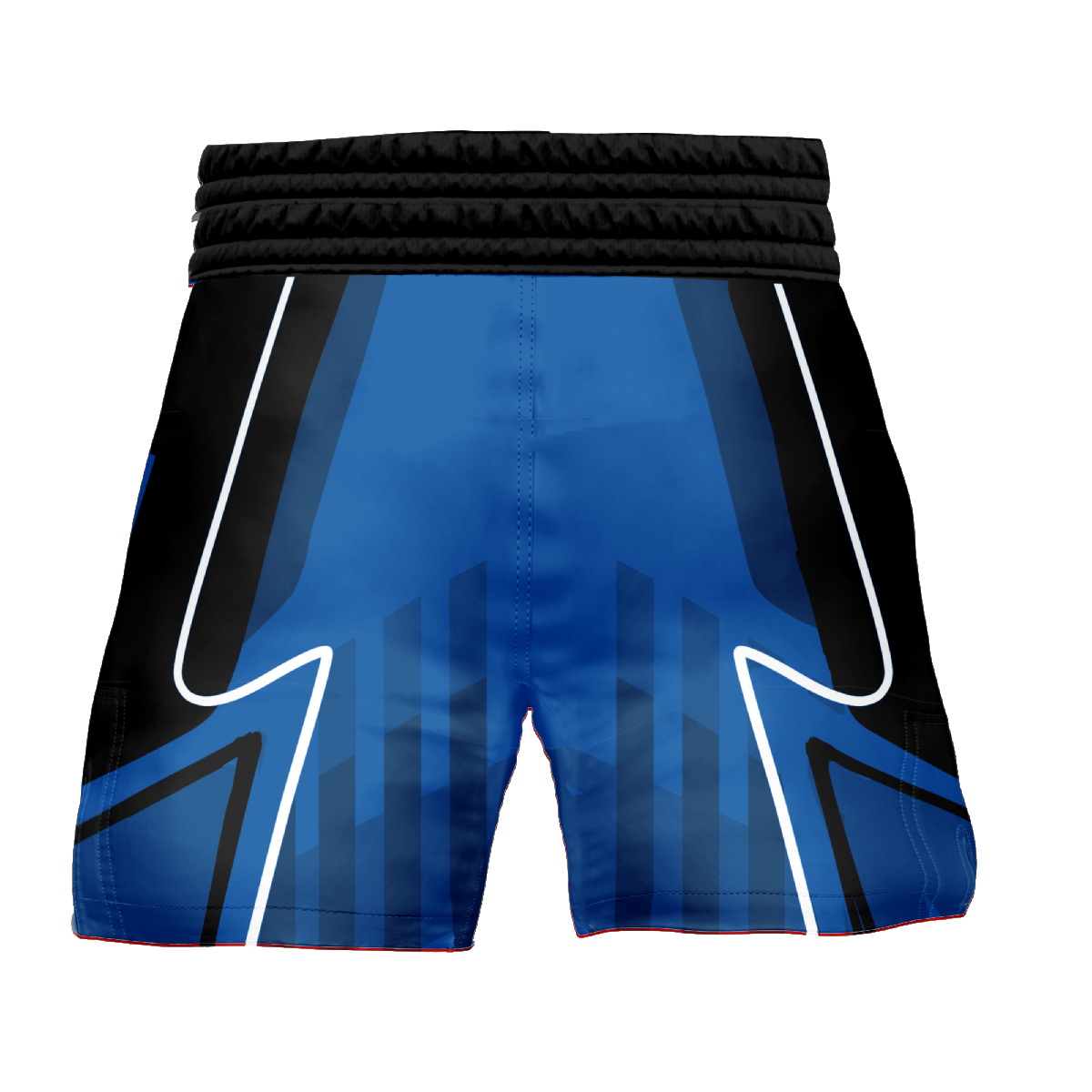 Blue High Split MMA Shorts