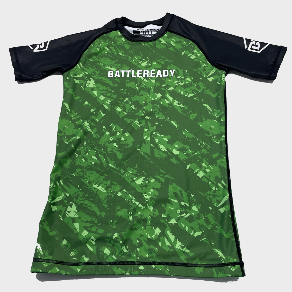 Green Vortex Rash Guard - BattleReady Fightwear
