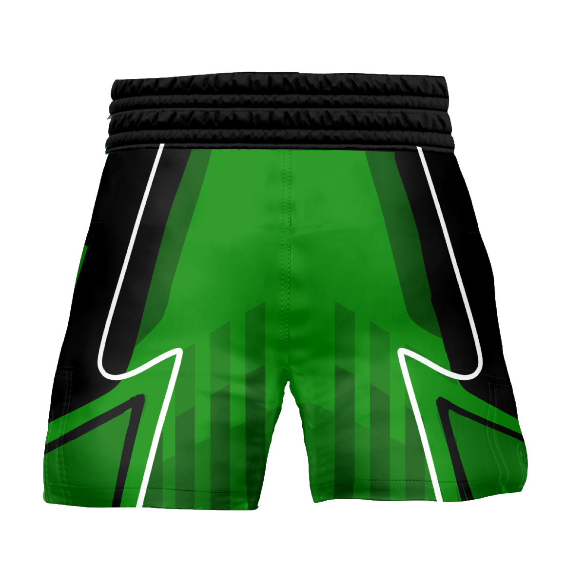 Green High Split MMA Shorts