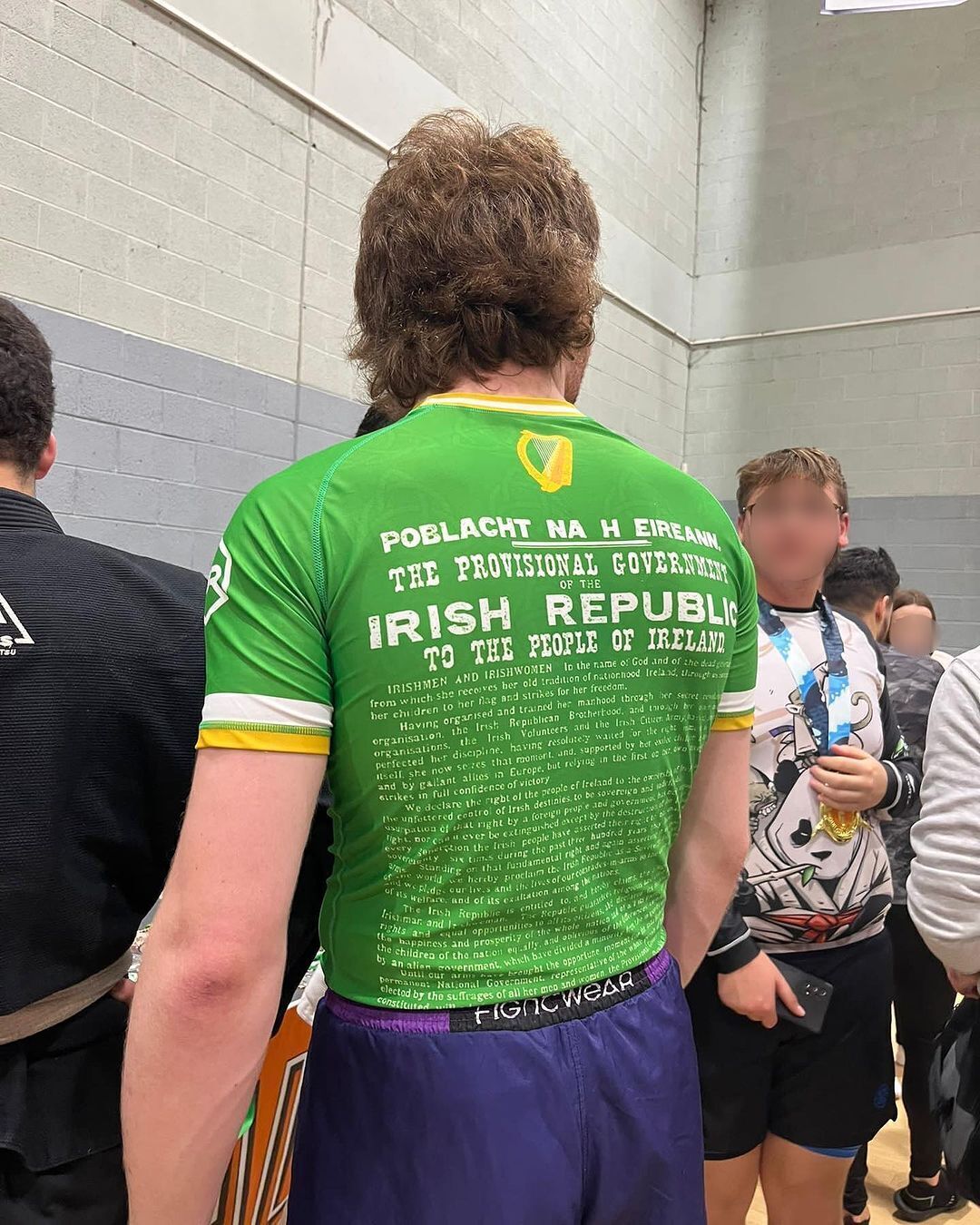 1916 Commemoration Rash guard - White