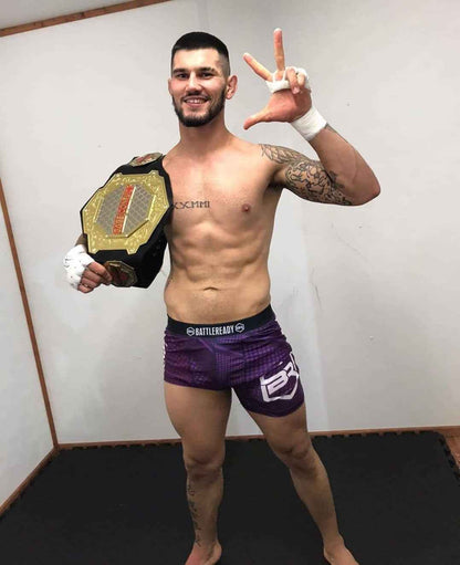 Vale Tudo MMA Compression Fight Shorts - Purple