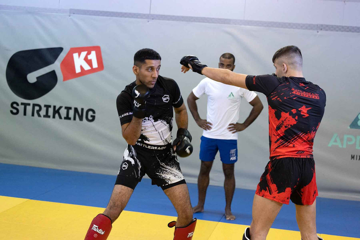 Hybrid MMA Fight Shorts - Black/White