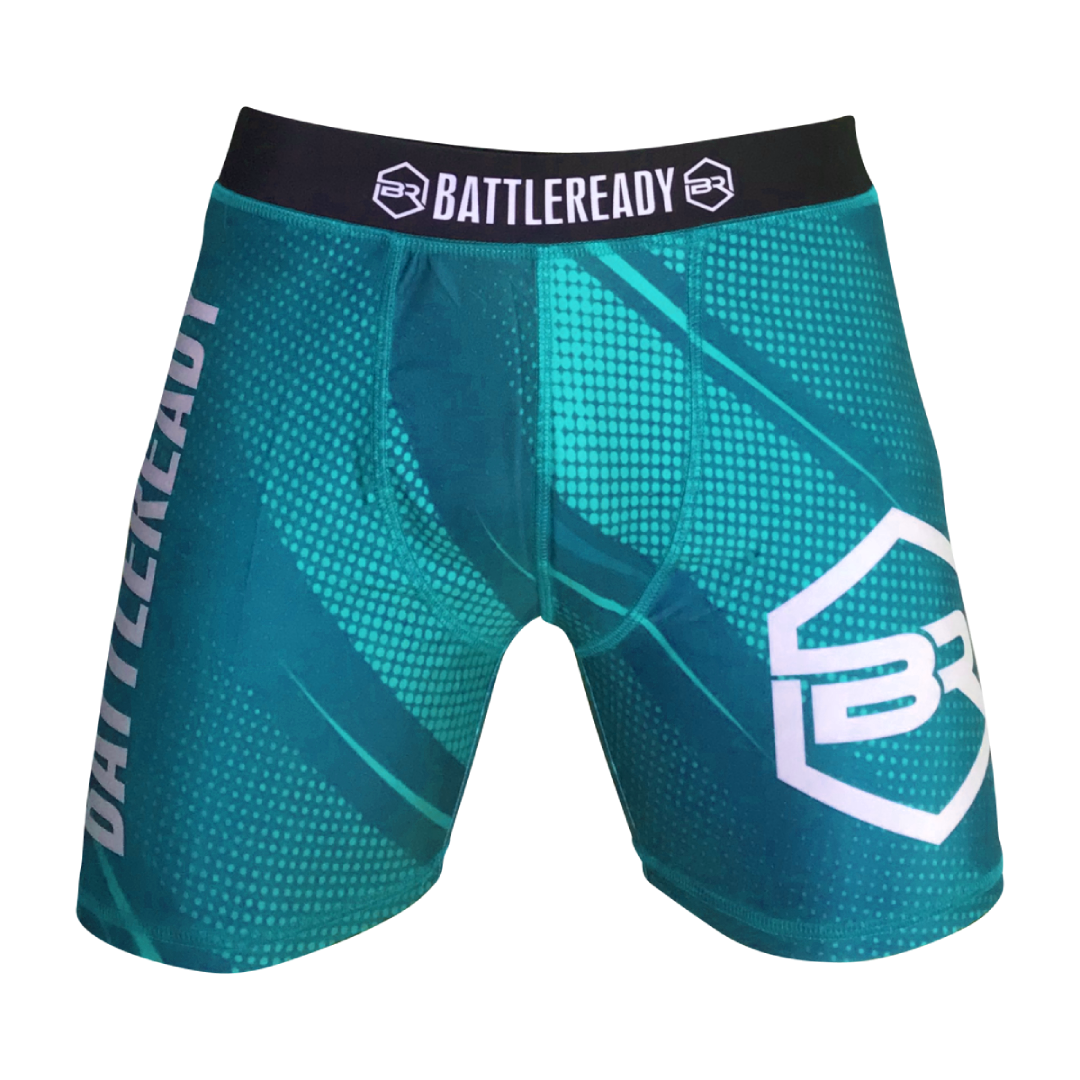 Vale Tudo MMA Compression Fight Shorts - Teal