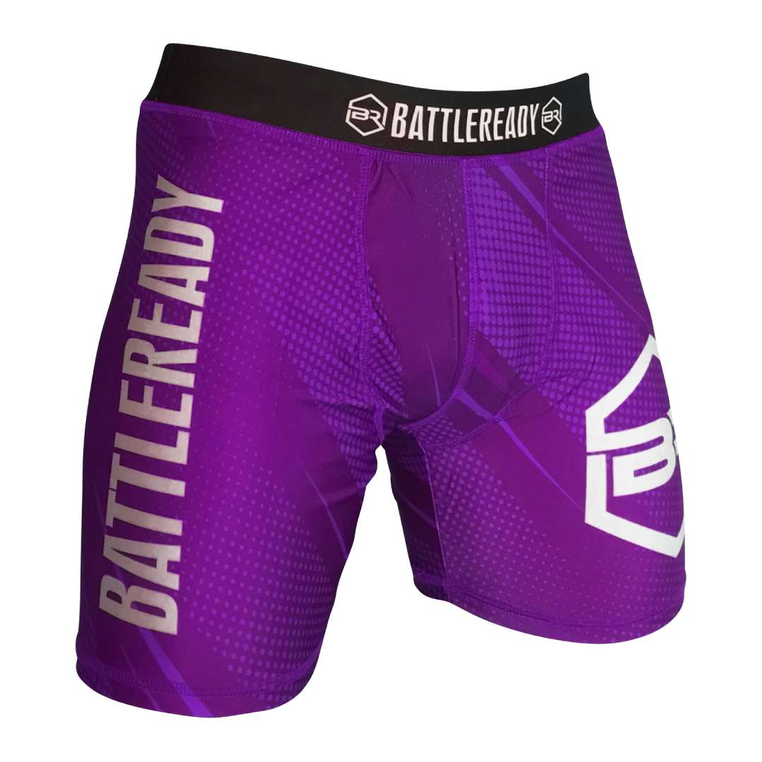Vale Tudo MMA Compression Fight Shorts - Purple