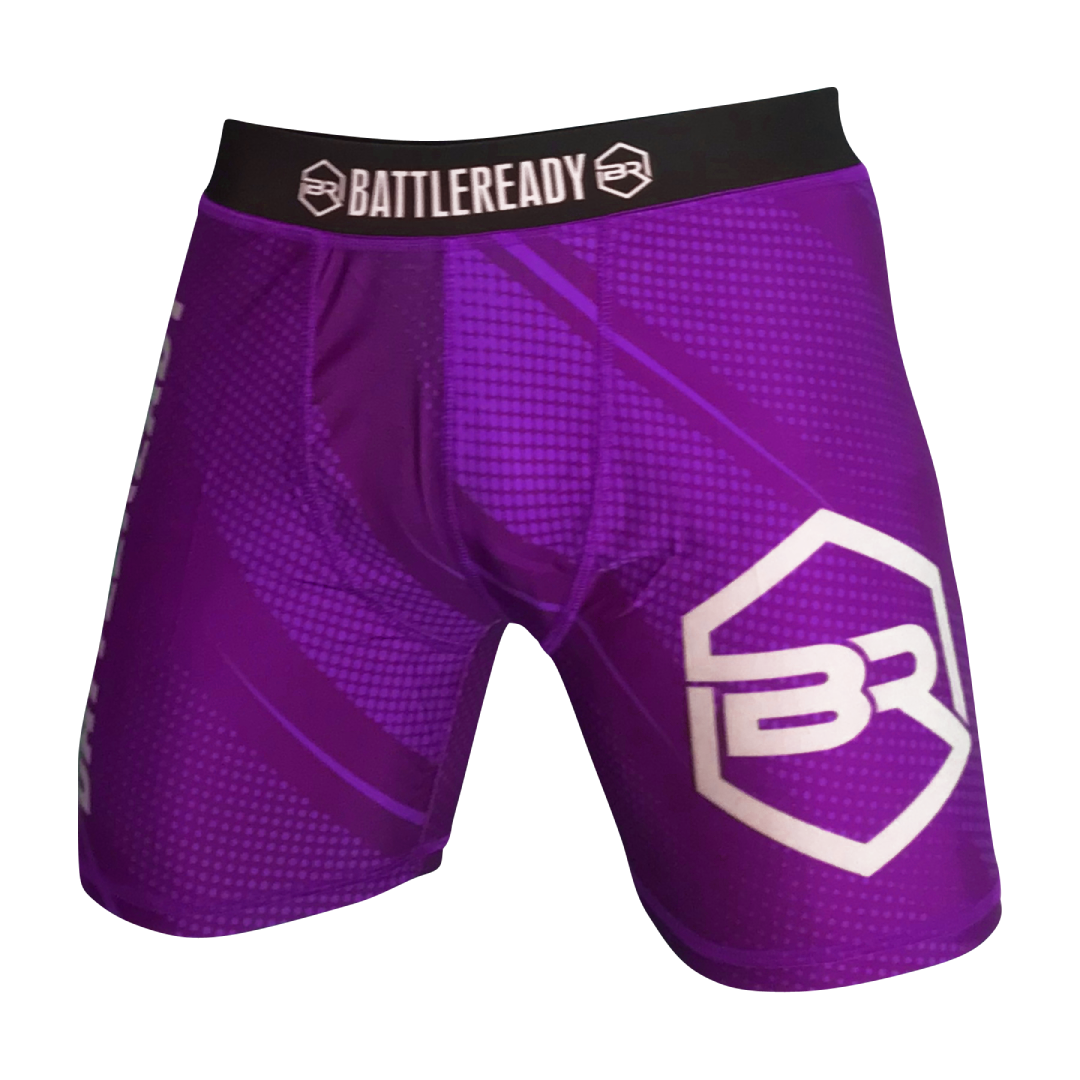 Vale Tudo MMA Compression Fight Shorts - Purple