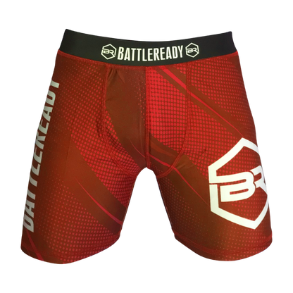 Vale Tudo MMA Compression Fight Shorts - Red
