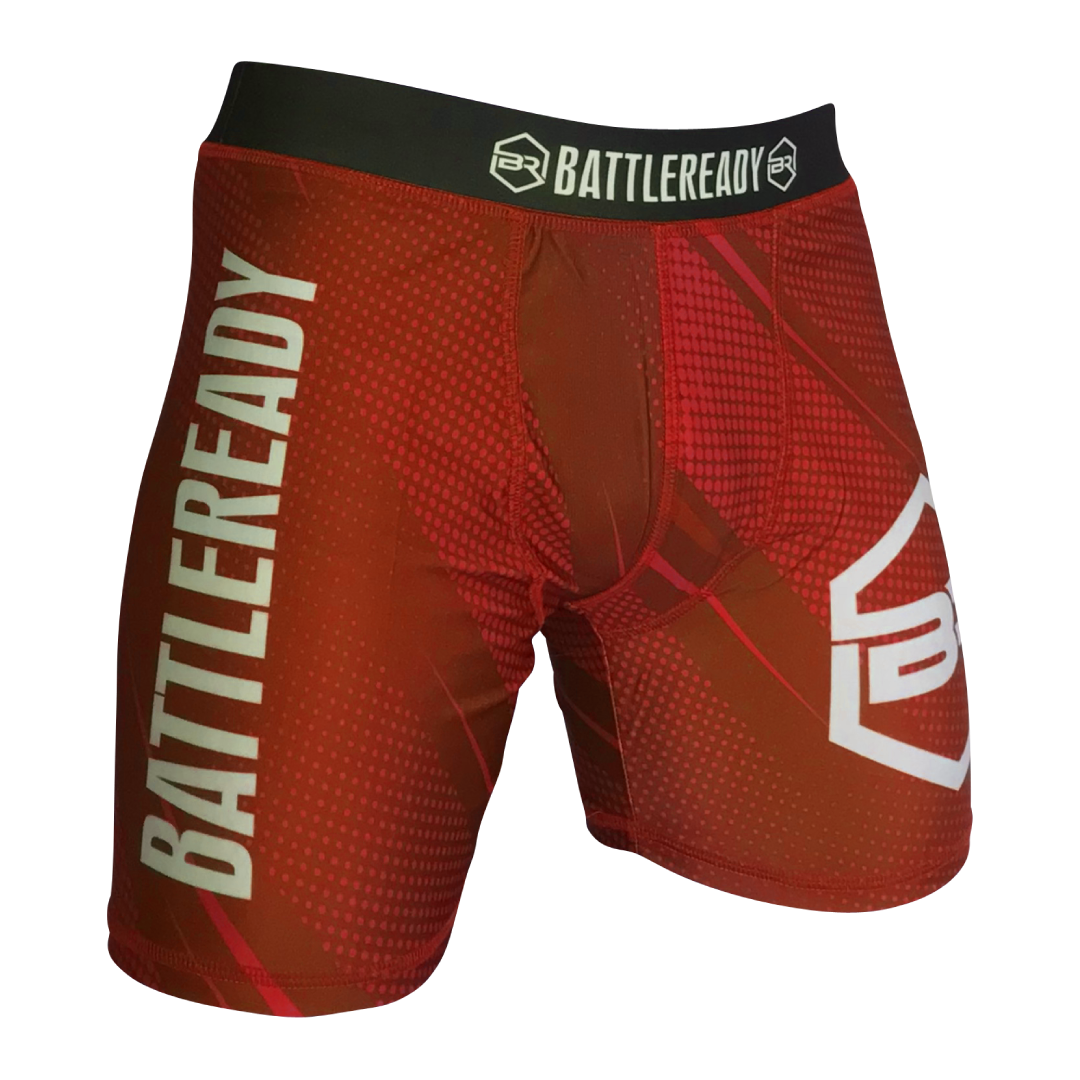 Vale Tudo MMA Compression Fight Shorts - Red