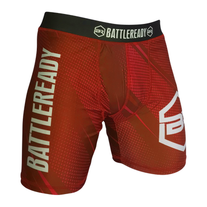 Vale Tudo MMA Compression Fight Shorts - Red