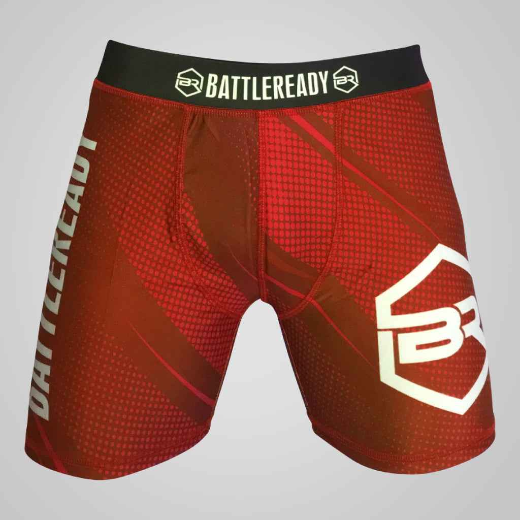 Vale Tudo MMA Compression Fight Shorts - Red