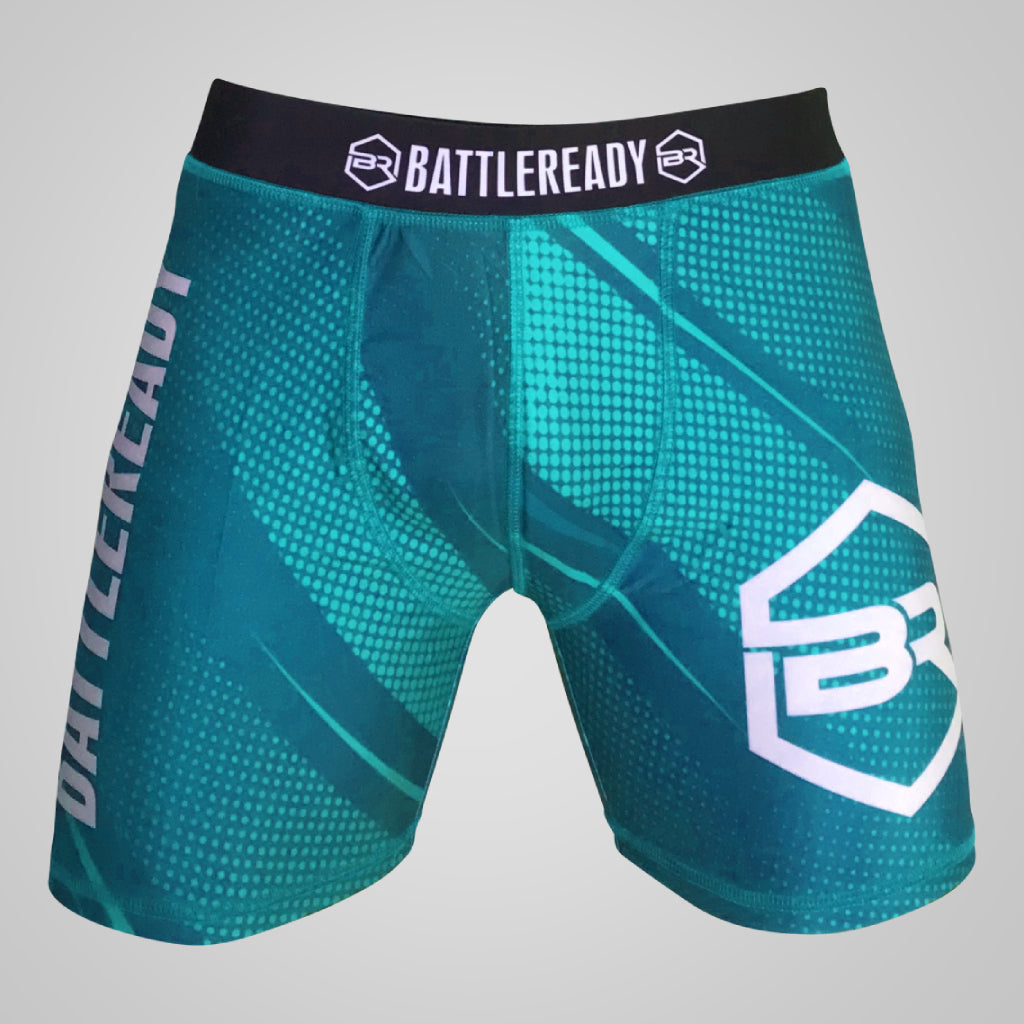 Vale Tudo MMA Compression Fight Shorts - Teal