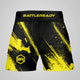 Hybrid MMA Fight Shorts - Black/Yellow